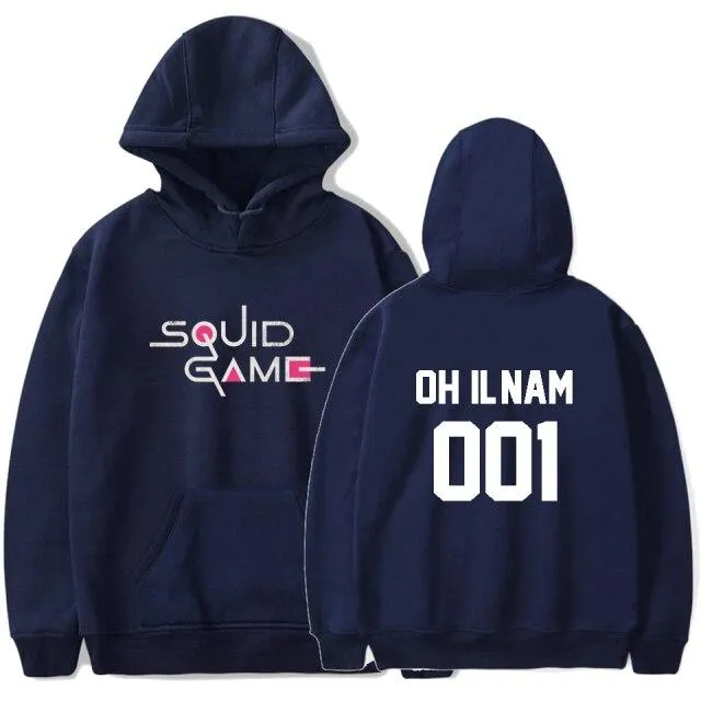 Sweat bleu marine Squid Game Numéro 1