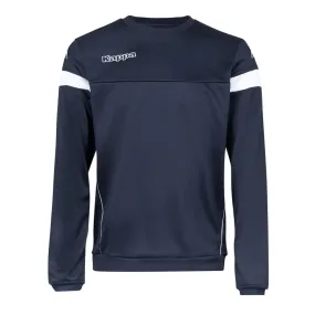 Sweat Marine/Blanc Homme Kappa Lido