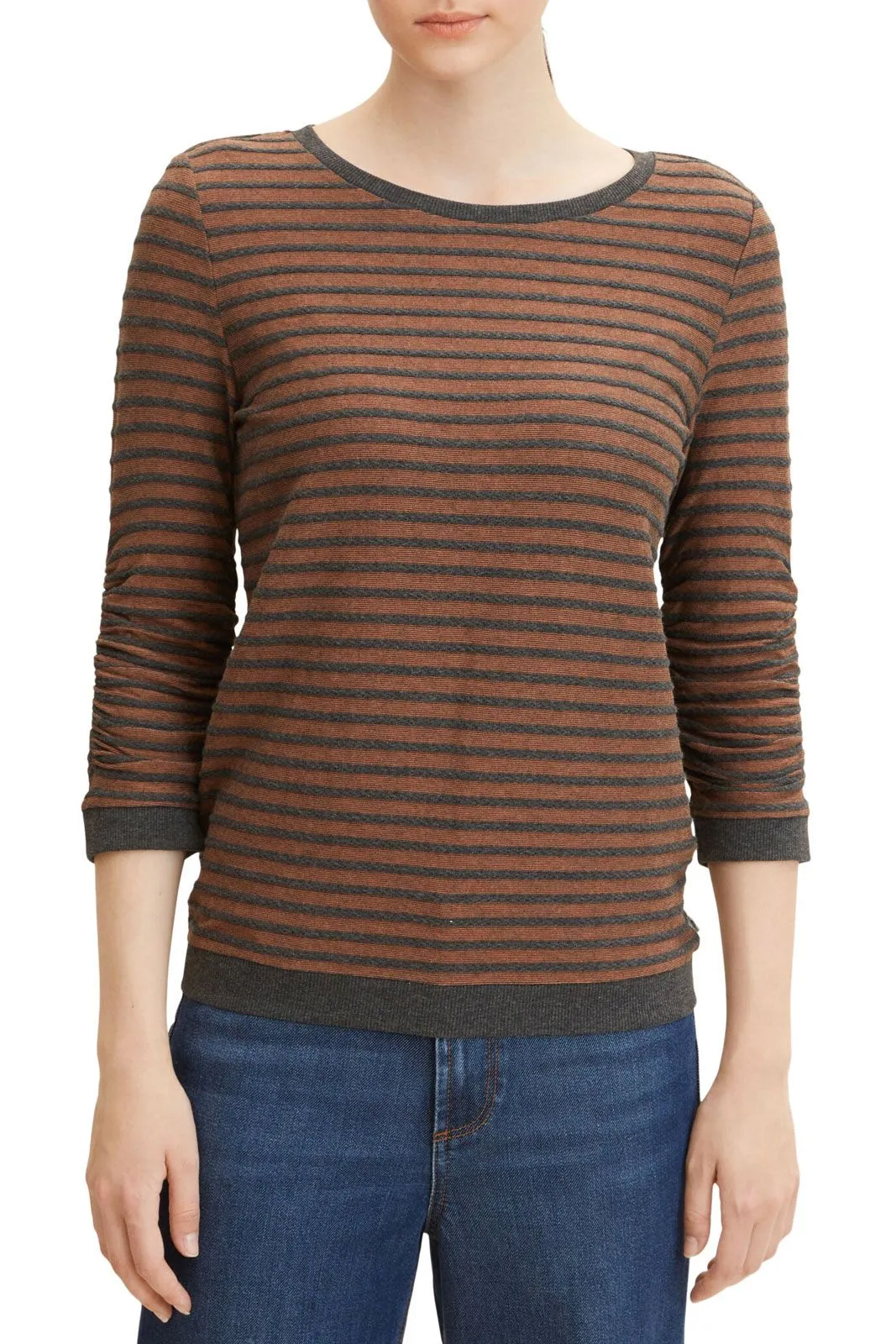 Sweat Rayé TOM TAILOR Grey