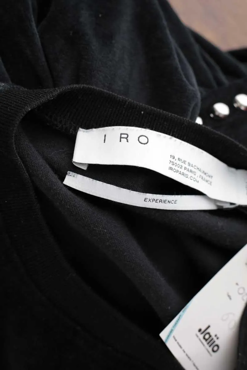 Sweatshirt en coton Iro noir. Matière principale coton. Taille 36.