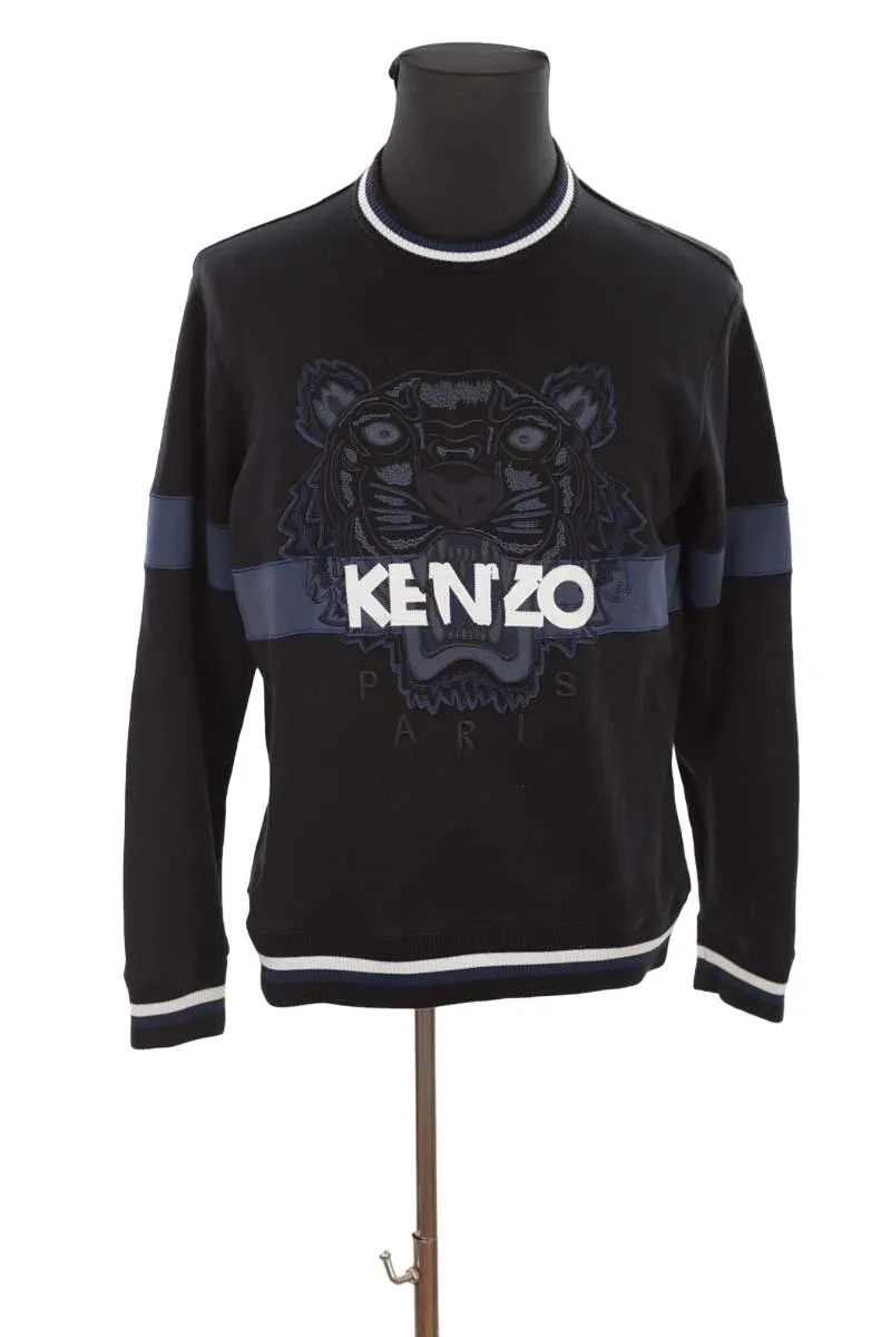 Sweatshirt en coton Kenzo noir. Matière principale coton. Taille 36.