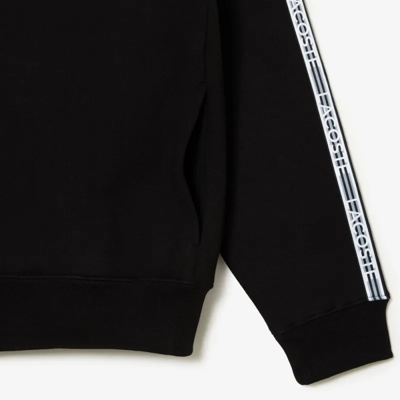 SWEATSHIRT ZIPPÉ HOMME LACOSTE NOIR CLASSIC FIT COLOR-BLOCK