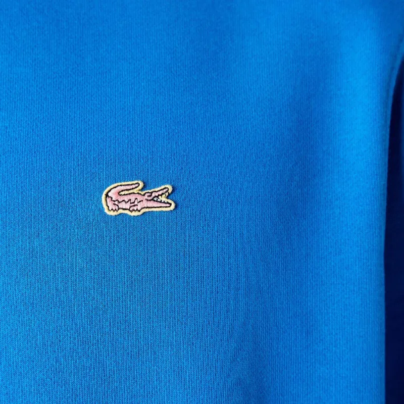 Sweatshirt à col rond unisexe Lacoste L!VE en molleton de coton