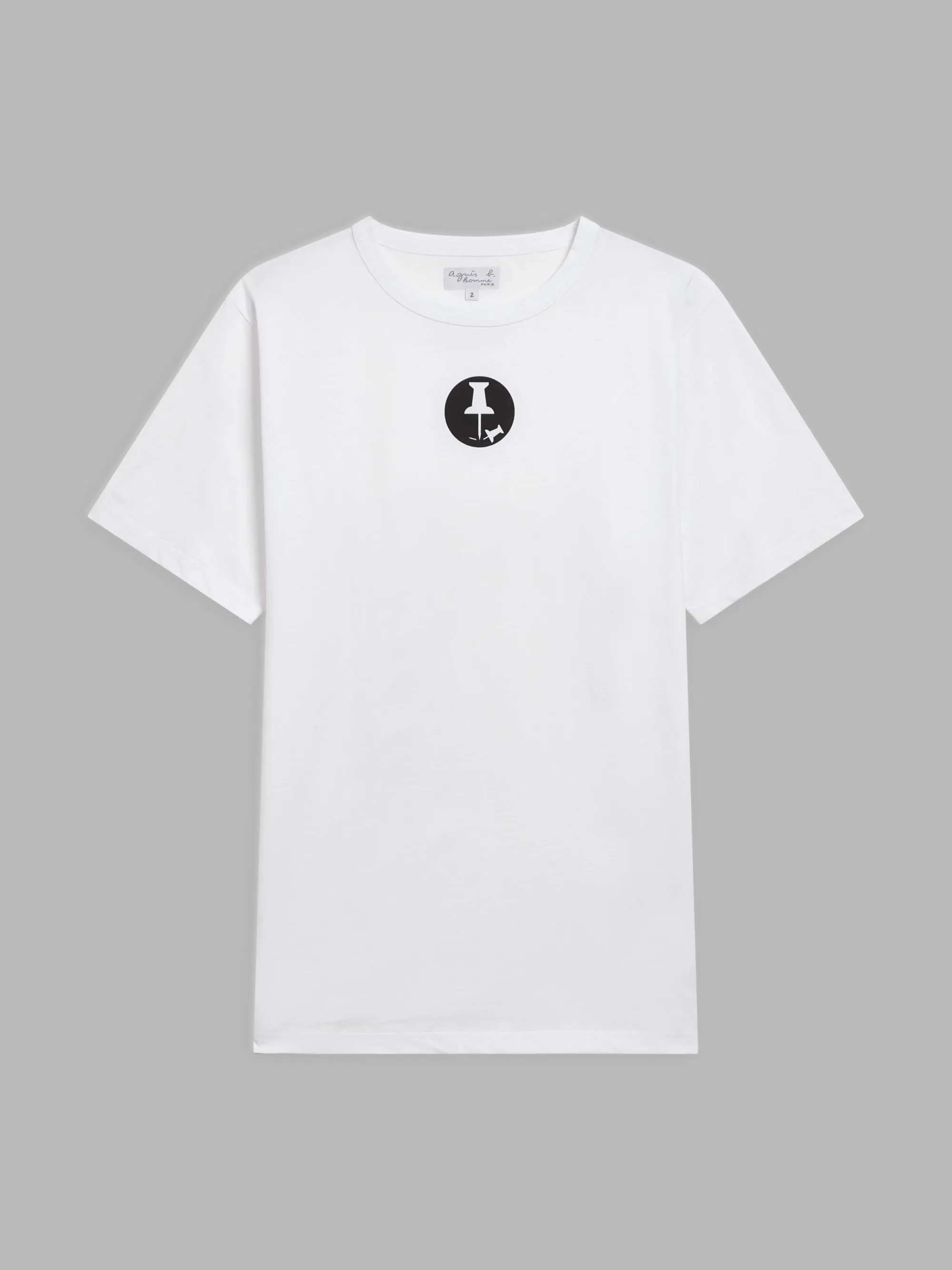 t-shirt Brando en coton blanc artiste Ryan McGinness