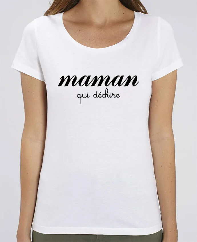 T-shirt Femme Maman qui déchire par Freeyourshirt.com