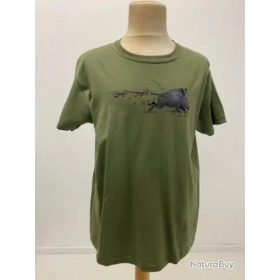 T-shirt kaki enfant - FRUIT OF THE LOOM