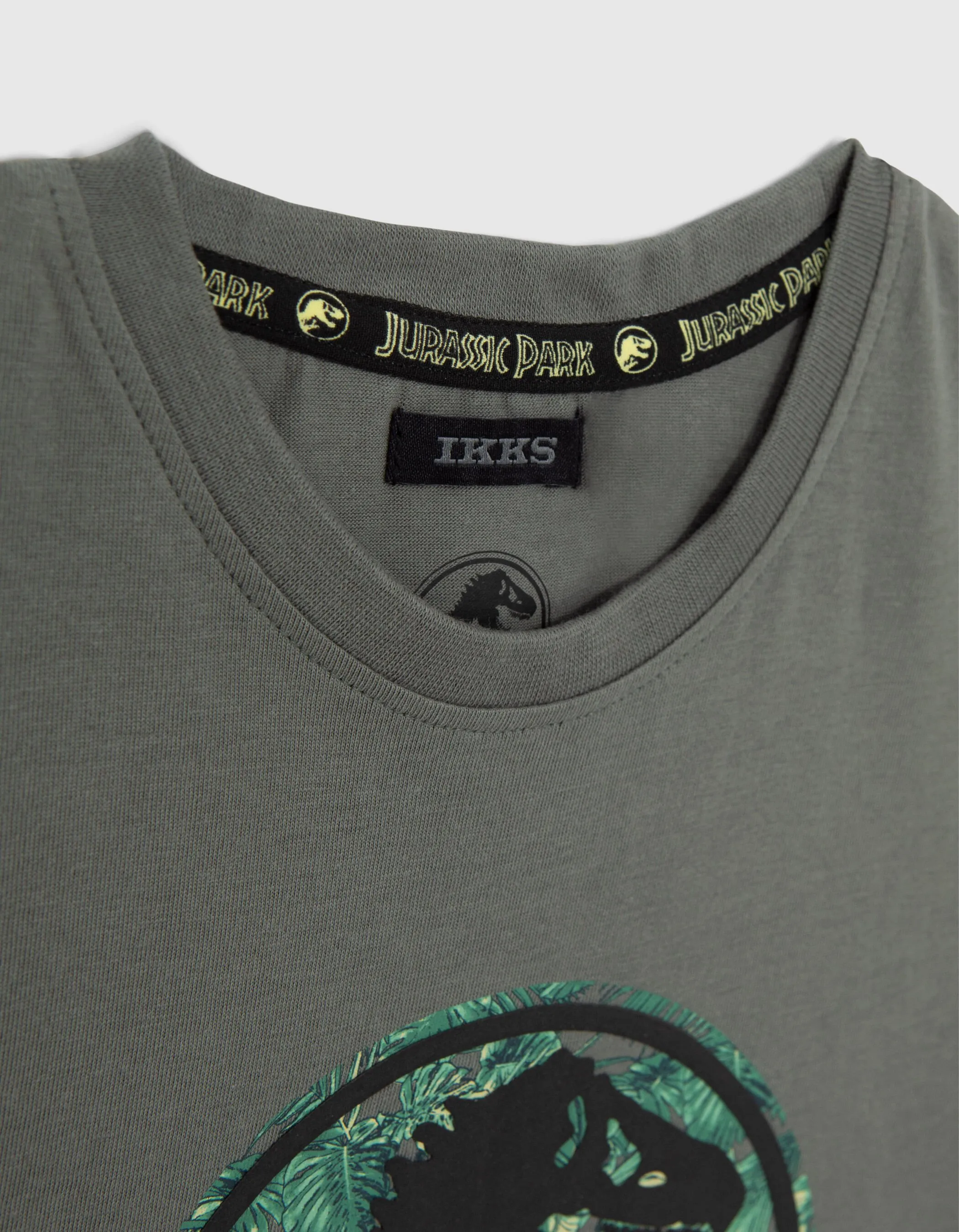 T-shirt kaki logo gomme JURASSIC PARK garçon