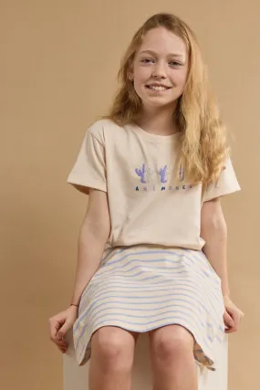 T-shirt loose "Anémones" Kids - coton léger