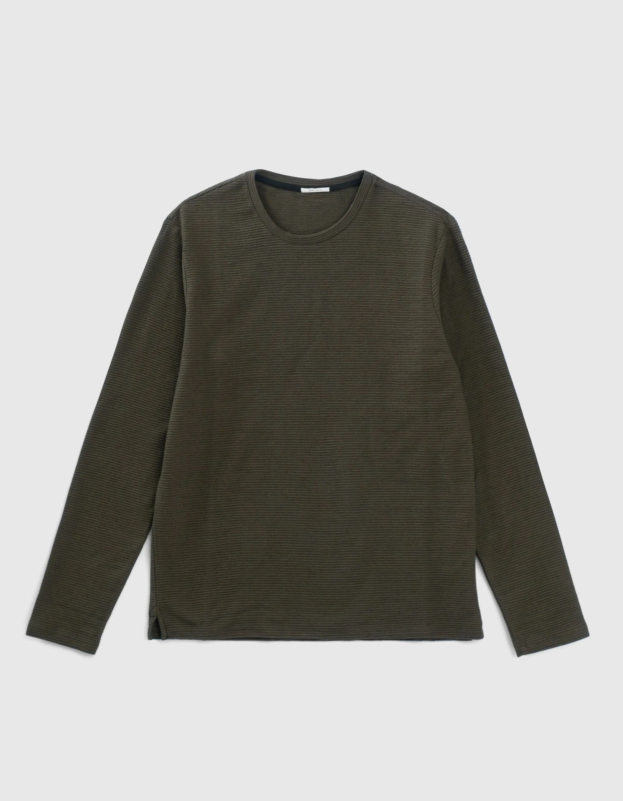 Tee-shirt kaki jacquard reliefé Homme