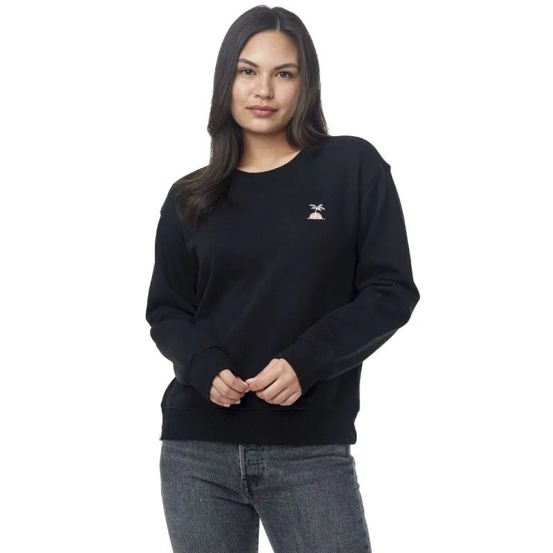 Tentree Palm Sunset Embroidery Crew - Sweatshirt femme | Hardloop
