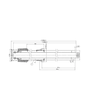Terminal vertical diam. 60-100 rouge CHAFFOTEAUX 3318856