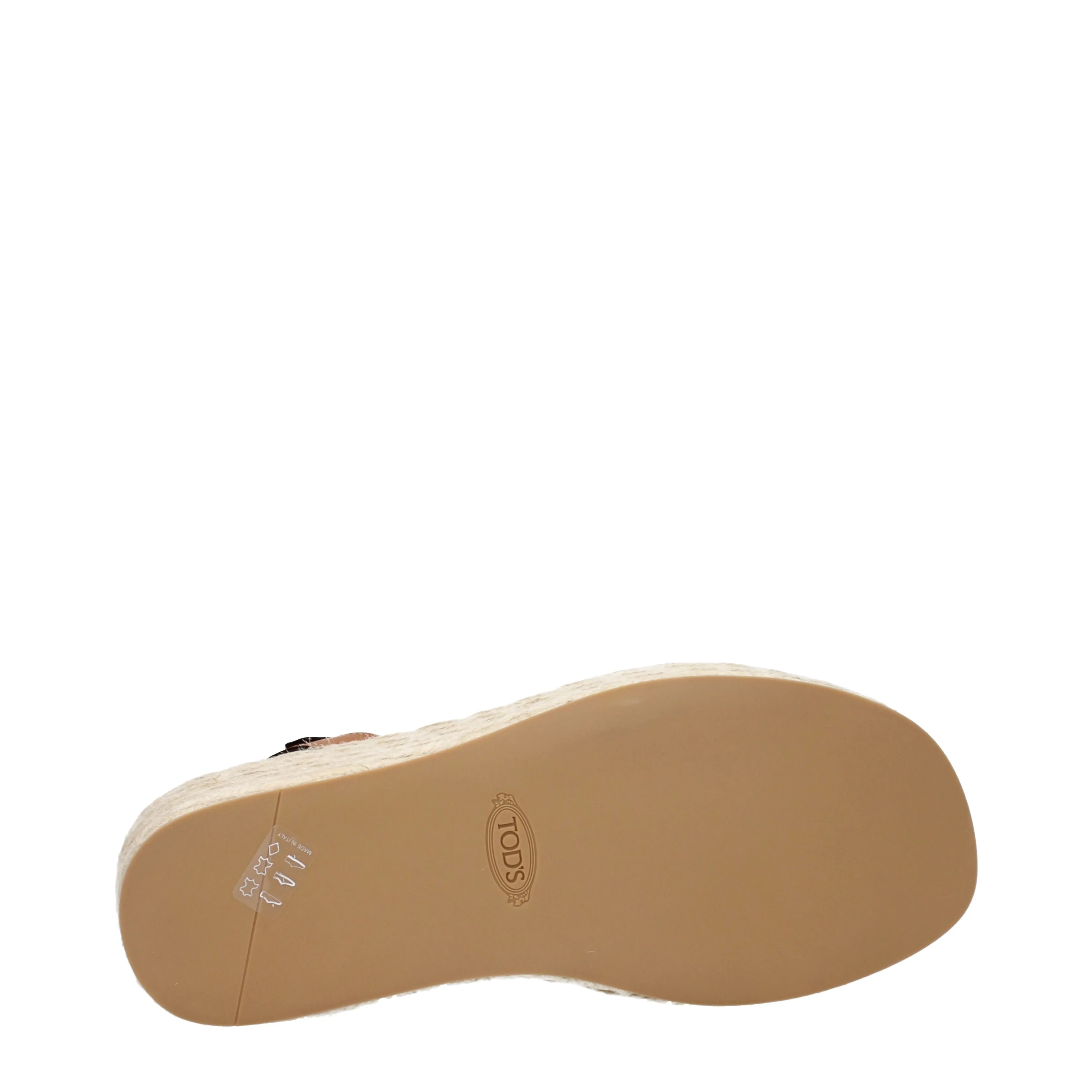 Tod 's Zeppe femme en cuir marron