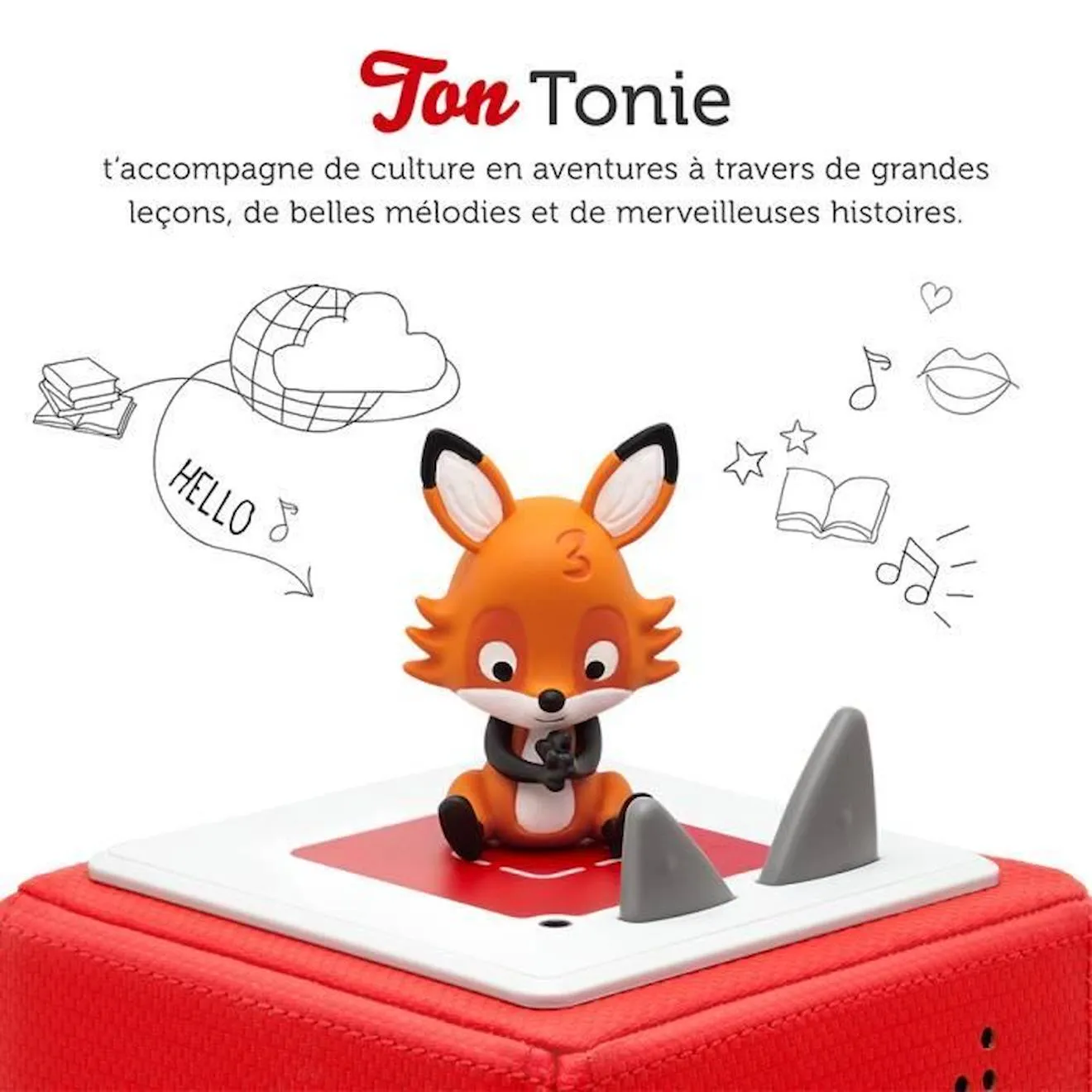 tonies® - Figurine Tonie - Mes Comptines Préférées - Pour Apprendre - Figurine Audio pour Toniebox orange - Tonies