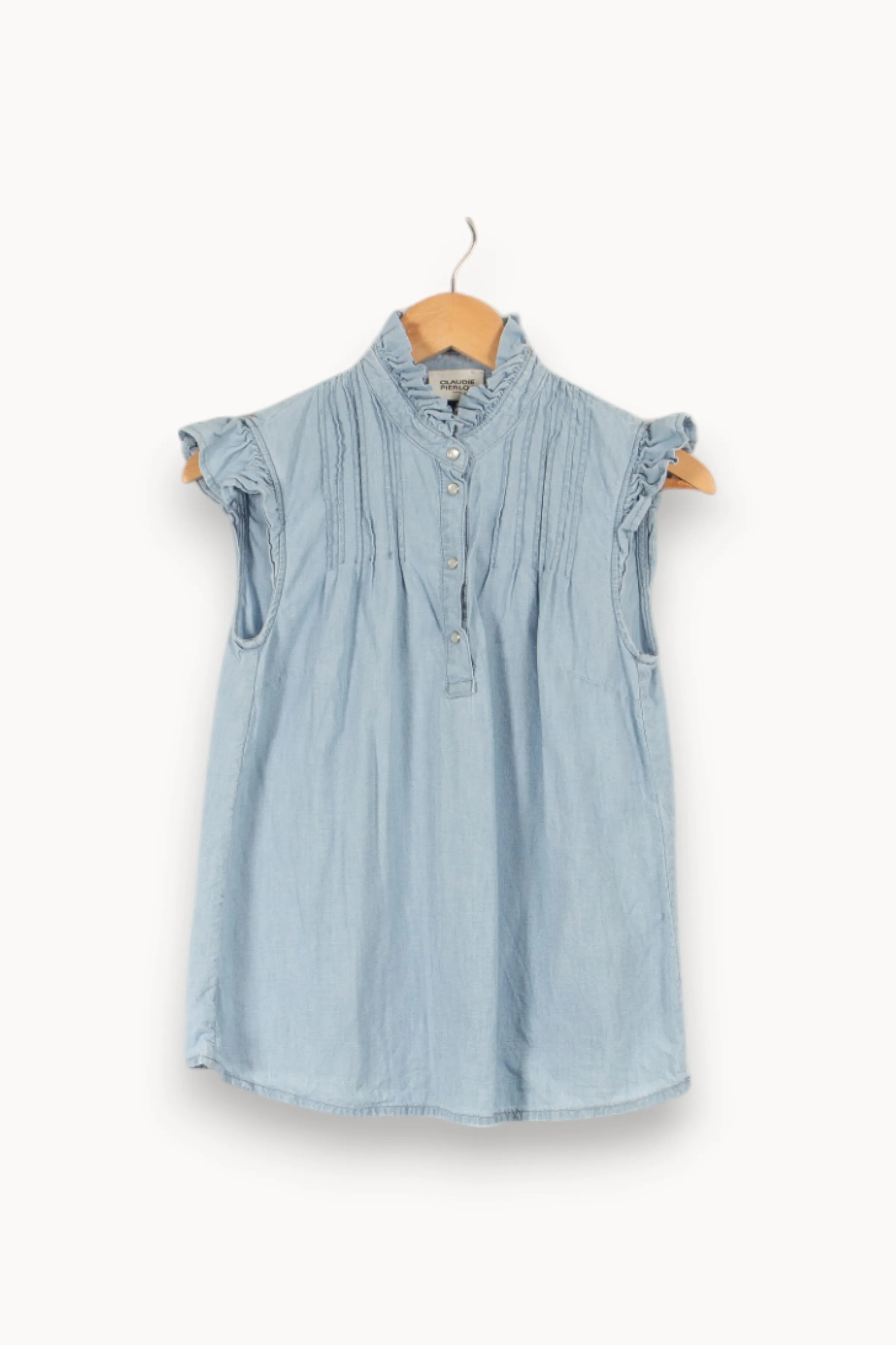 Top bleu clair - Taille XS/34